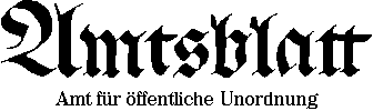 [Amtsblatt Titel - 2kB]